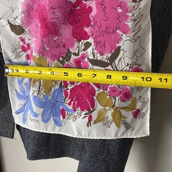 Vera 10”/51” Floral Scarf 🩷🤎💙 - Picture 3 of 7